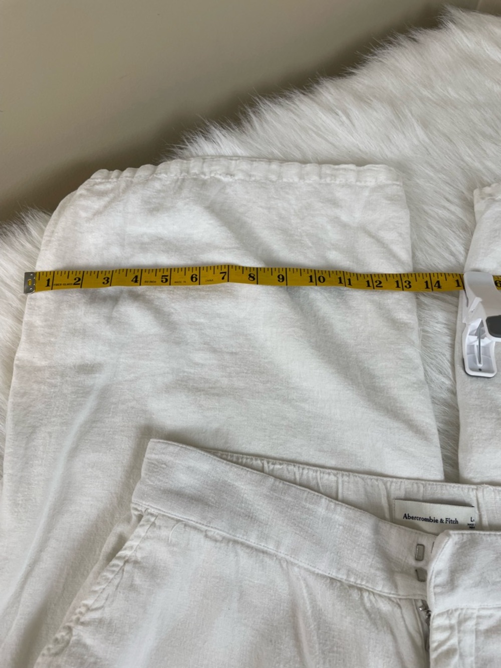 Abercrombie linen blend Wide-Leg Pants large - Picture 10 of 13